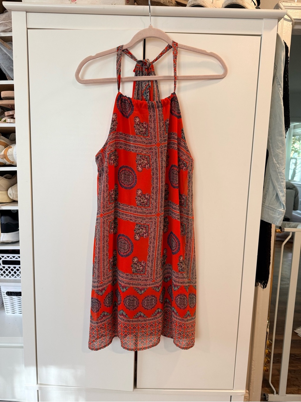 Super unique open back summer dress!